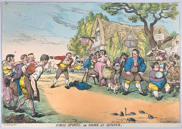 Thomas Rowlandson, Rural Sports or Game at Quoits