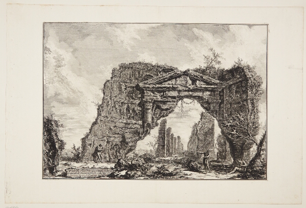 Giovanni Battista Piranesi, Indgangen til den såkaldte villa 'Sette Bassi' på vejen til Frascati