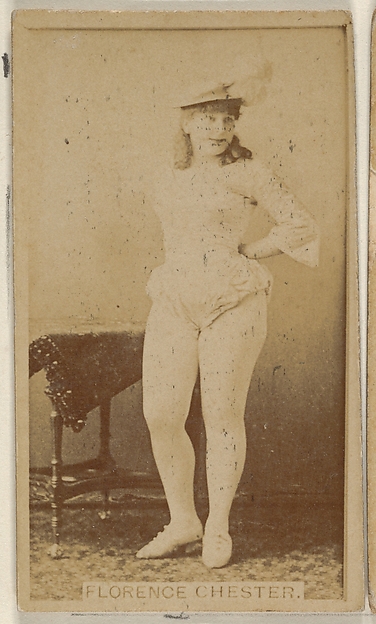 Allen & Ginter, Florence Chester, from the Actors and Actresses series (N45, Type 8) for Virginia Brights Cigarettes