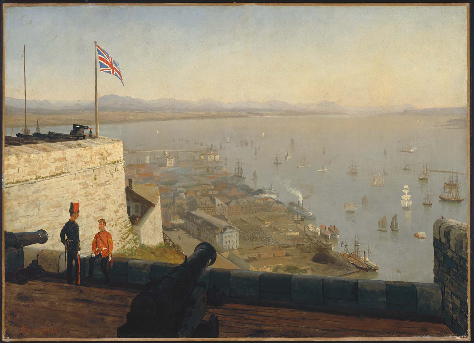 Albert Bierstadt, St. Lawrence River, from the Citadel, Quebec