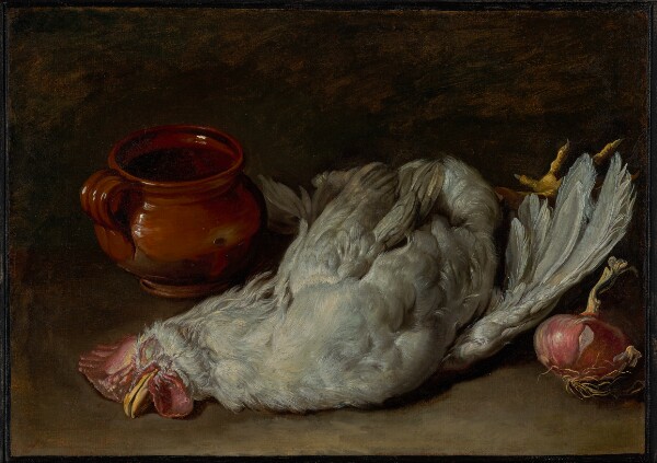 Giacomo Ceruti, Still Life with Hen and Onion