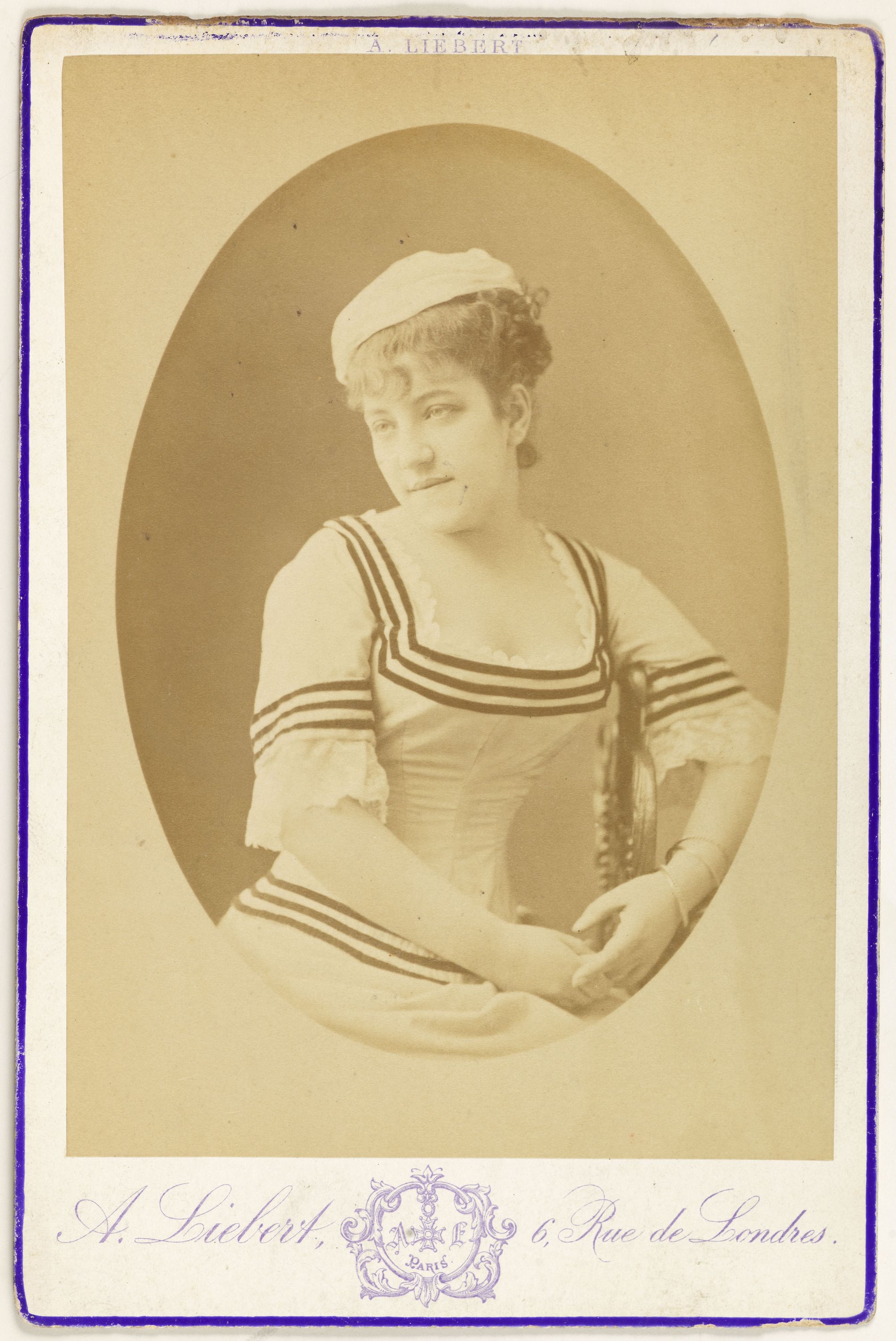 Alphonse Liébert, Portrait de Adolphine Joséphine ou Henriette Baretti, actrice