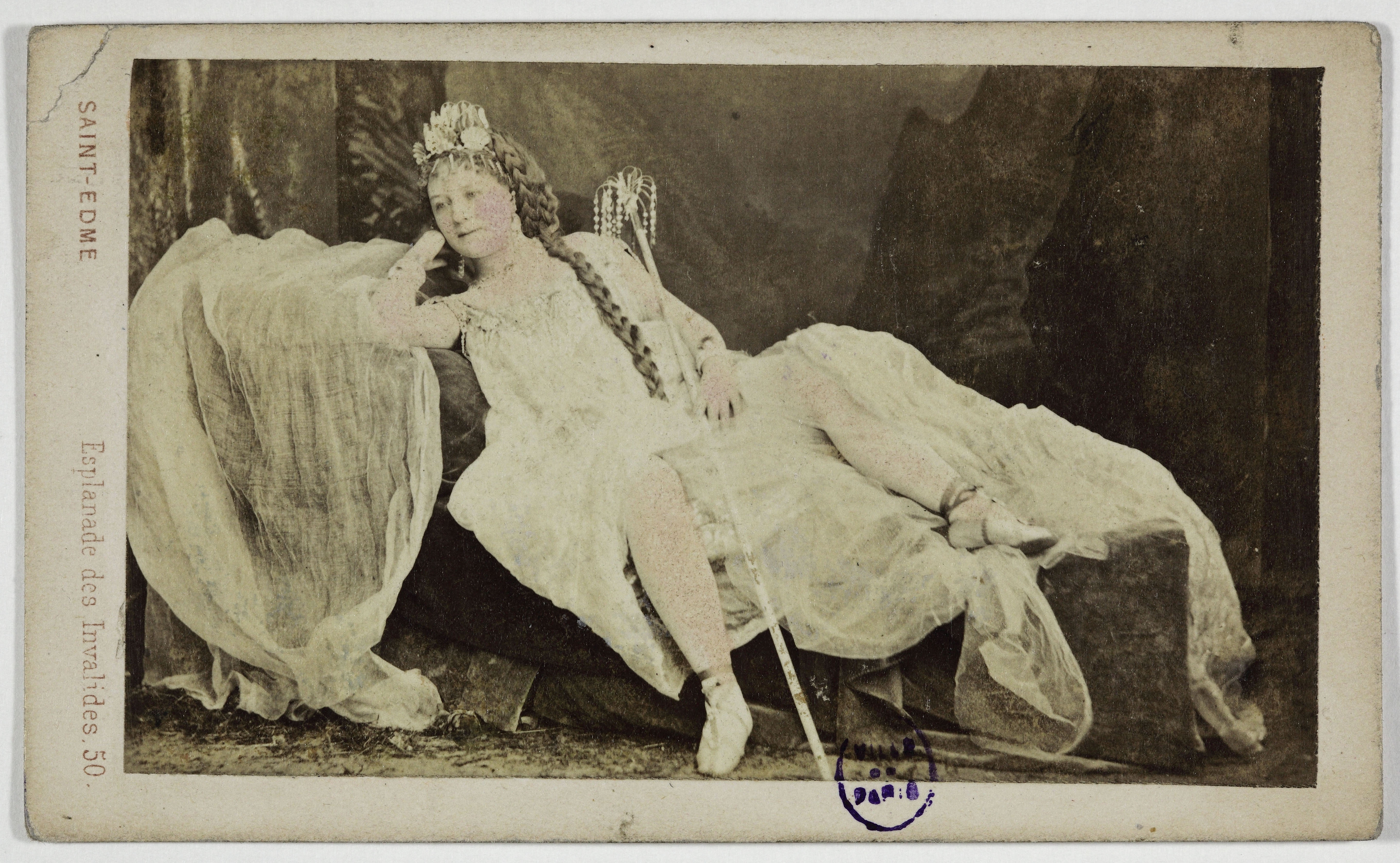 Saint-Edme, Portrait de Mlle Adorcy, (Mme Lepot-Delahaye), (actrice)