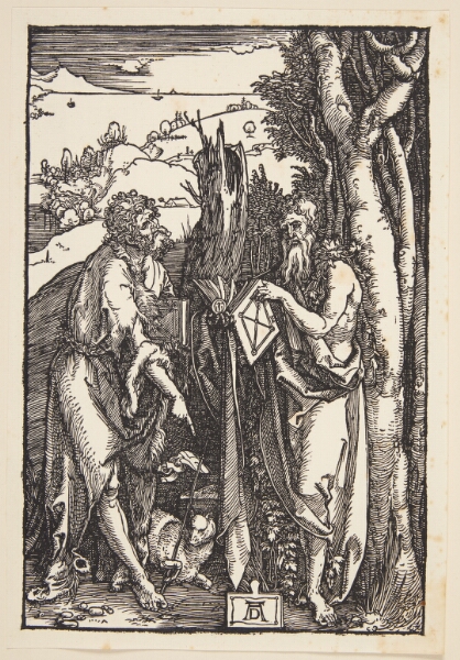 Albrecht Dürer, Johannes Døberen og den hellige Onuphrius i ødemarken
