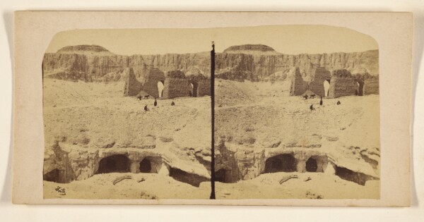 Francis Frith, [Loundalear of the Temple near Dayrel Bahres. Thebes.]