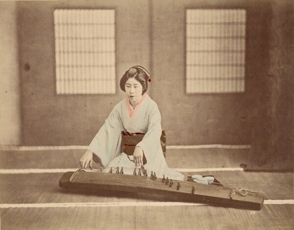Unknown, [Japanese Woman Playing a Koto]
