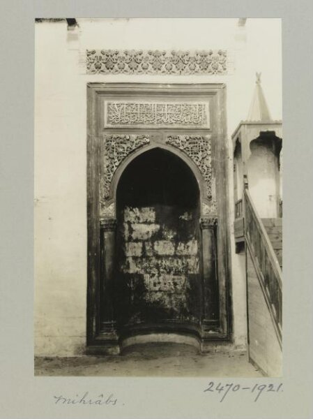 K.A.C. Creswell, Mihrab and Minbar in the Mosque of al-Sahibiyya, Aleppo