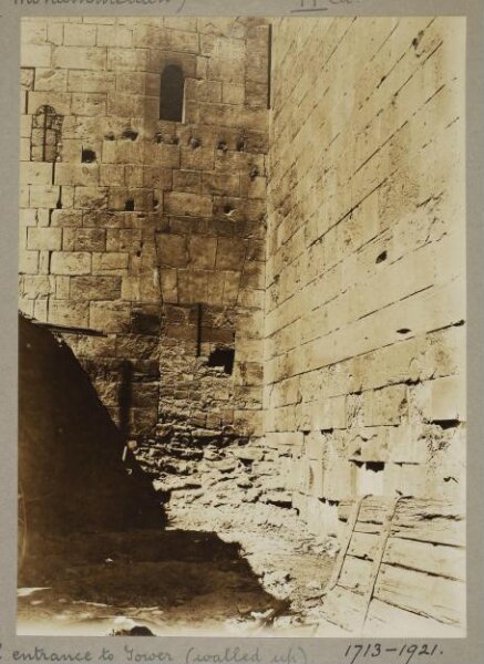 K.A.C. Creswell, Original entrance to tower walled up, North Wall, Cairo