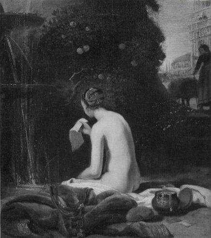 Rembrandt, bathseba bathing