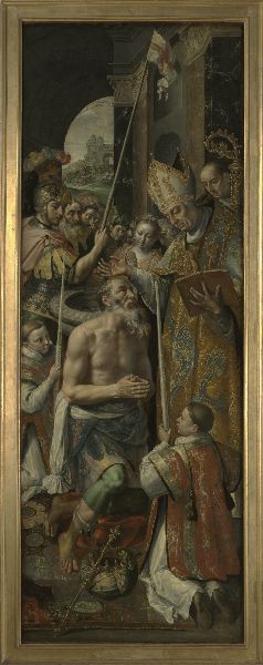 Maerten de Vos, Baptism of the King of Silene