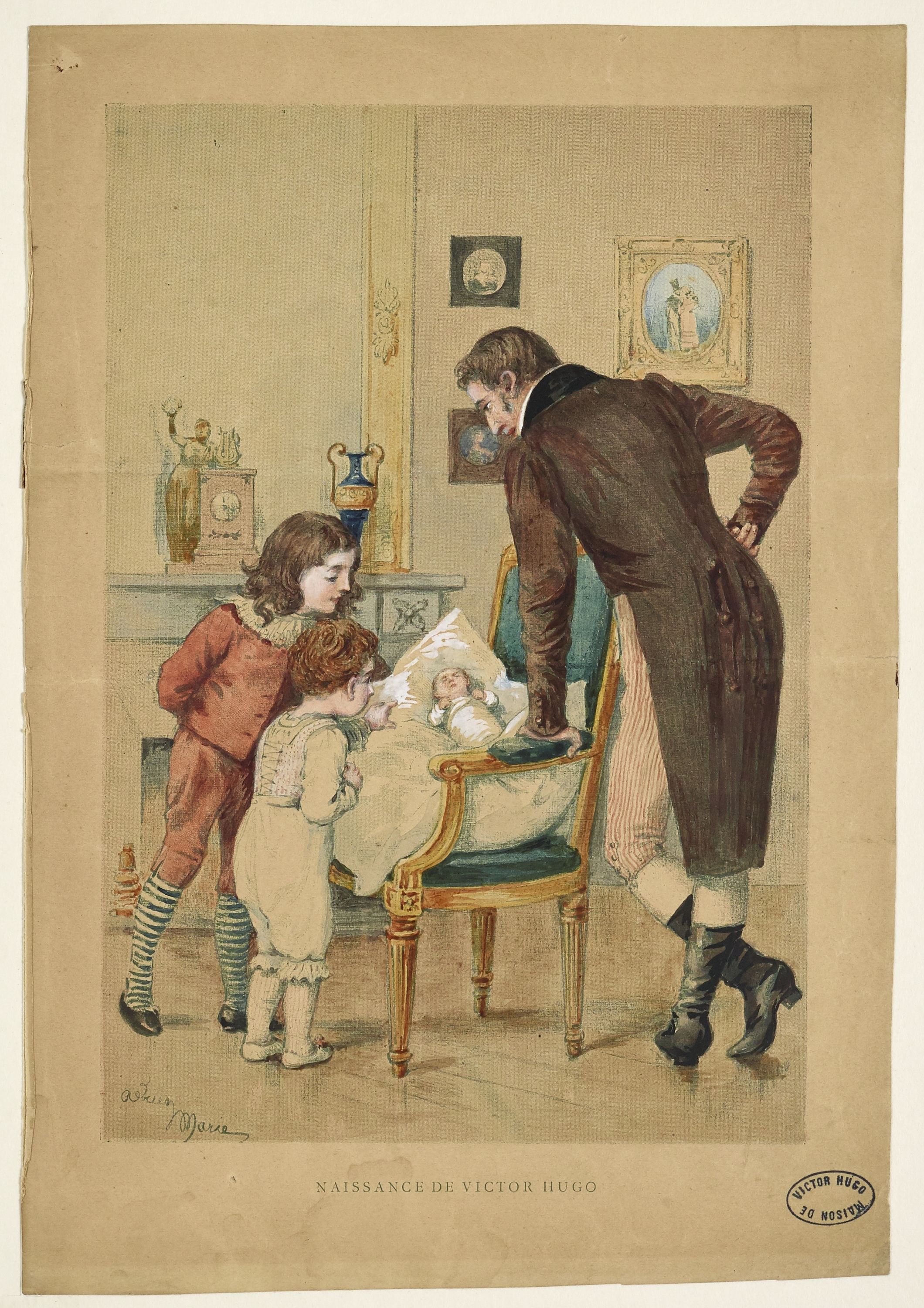 Adrien Emmanuel Marie, Naissance de Victor Hugo