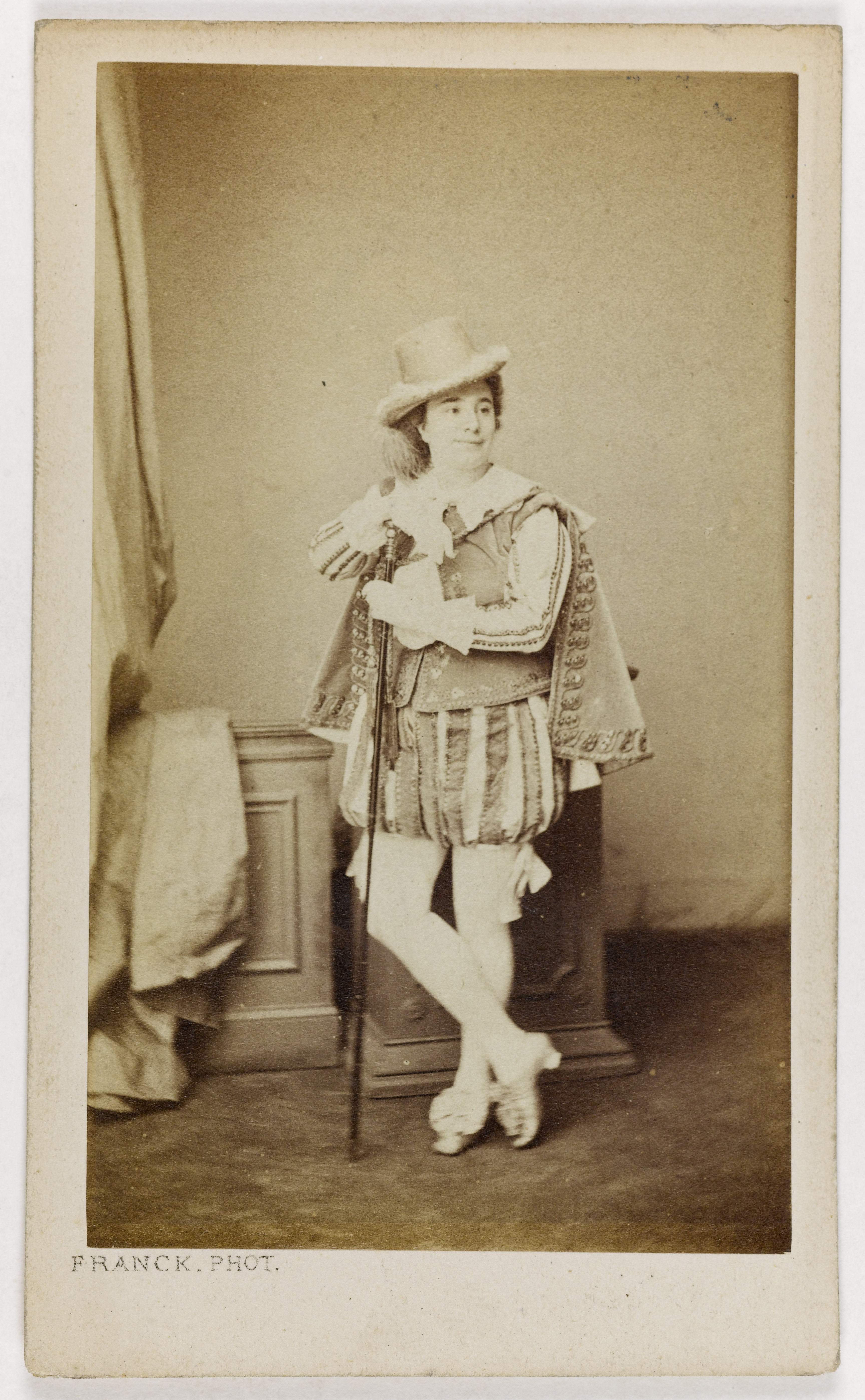 Franck, Portrait de Delphine Ugalde (1829-1910), (née Gabrielle Delphine Elisabeth Beaucé, épouse Ugalde, puis Varcollier), chanteuse lyrique, directrice de théâtre