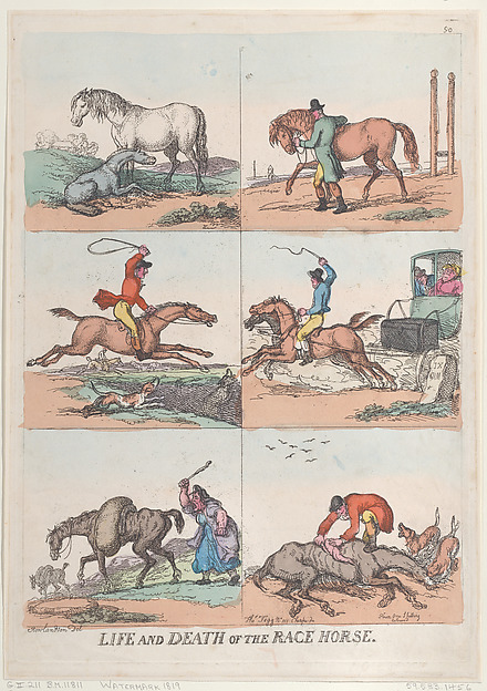 Thomas Rowlandson, Life and Death of the Race Horse