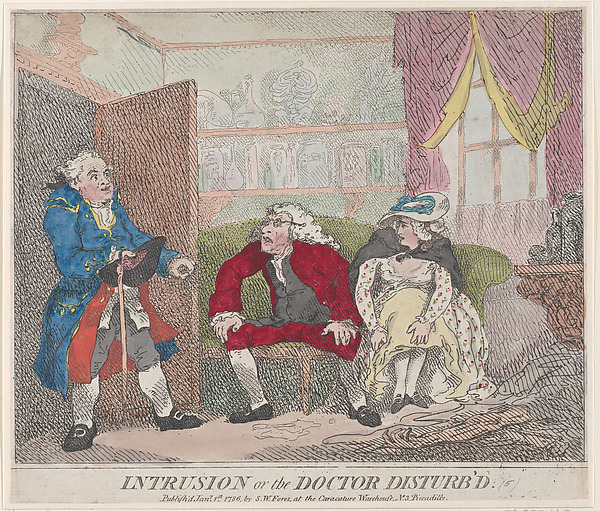 Thomas Rowlandson, Intrusion, or The Doctor Disturb'd