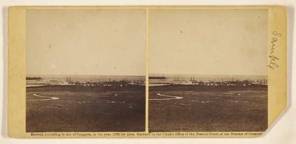 Alexander Gardner, Aquia Creek Landing, February, 1863./[Potomac River, below Washington, 1862]