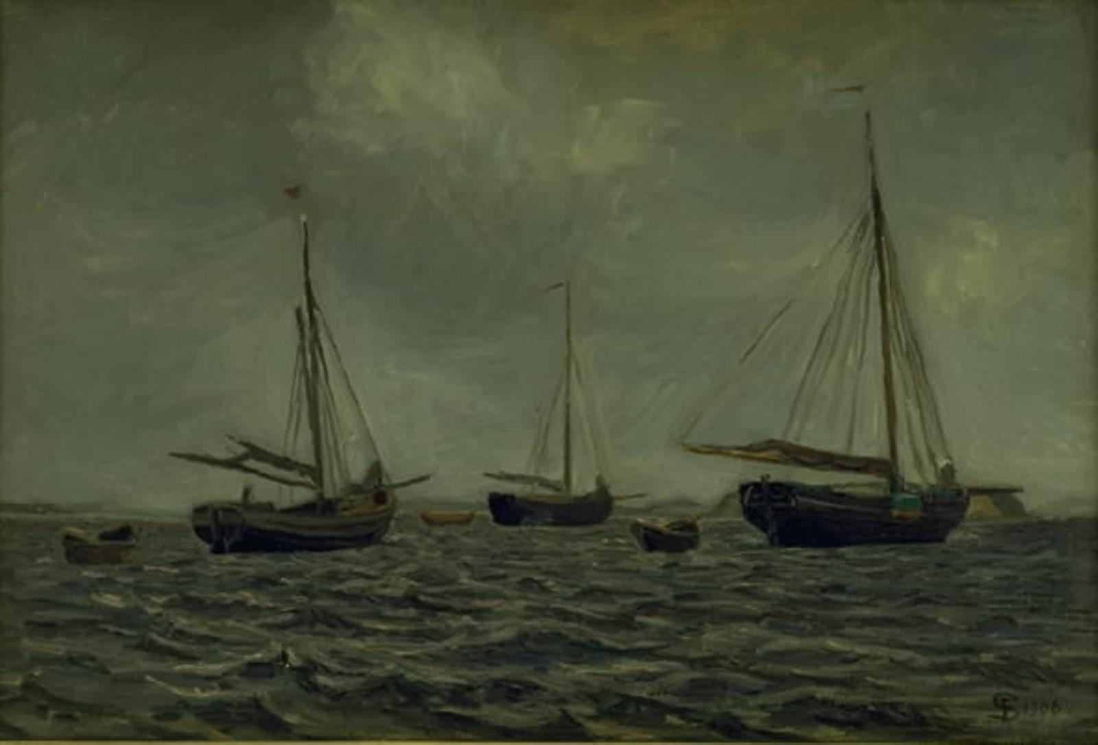 Fritz Syberg, Ankerliggere. Korshavn