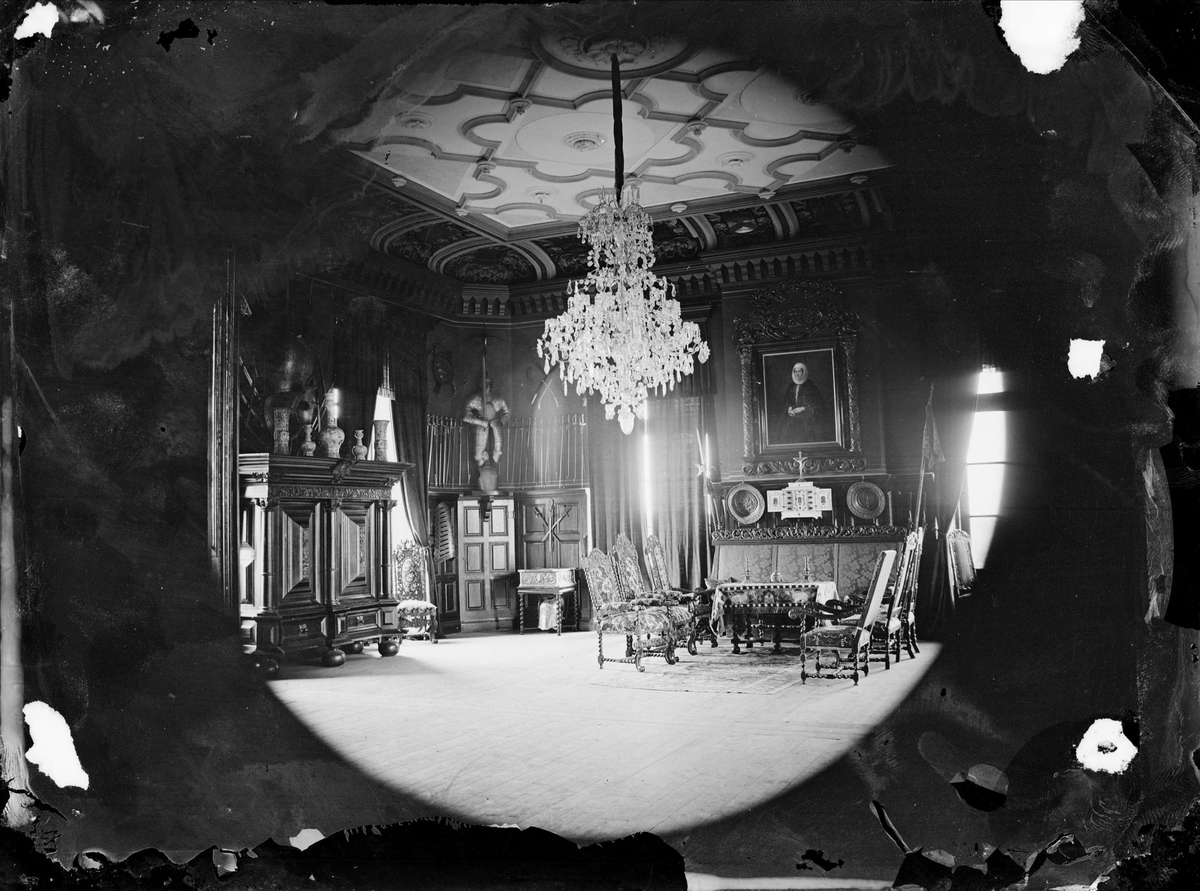 Henri Osti's Fotografiateliér, Riddarsalen, Wiks slott, Uppland före 1914