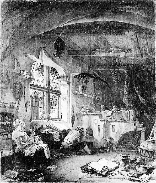 Thomas Wijck, An alchemist's workshop