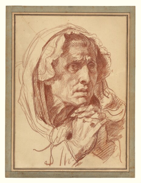 Jean-Baptiste Greuze, Study of the Head of an Old Woman