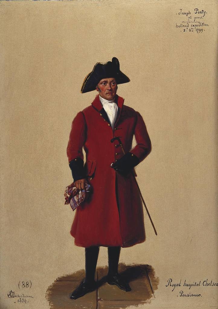 Alexandre Jean Dubois-Drahonet, In-Pensioner Joseph Peaty (b. 1762), Royal Hospital Chelsea