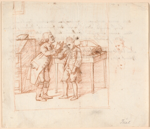 Jens Juel, Udkast til illustration P.A. Heibergs skuespil "De Vonner og de Vanner"