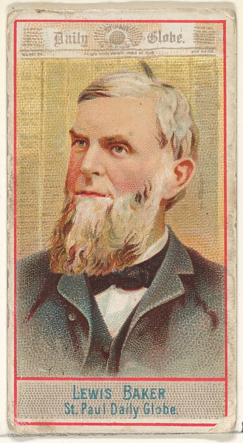 Allen & Ginter, Lewis Baker, St. Paul Daily Globe, from the American Editors series (N1) for Allen & Ginter Cigarettes Brands