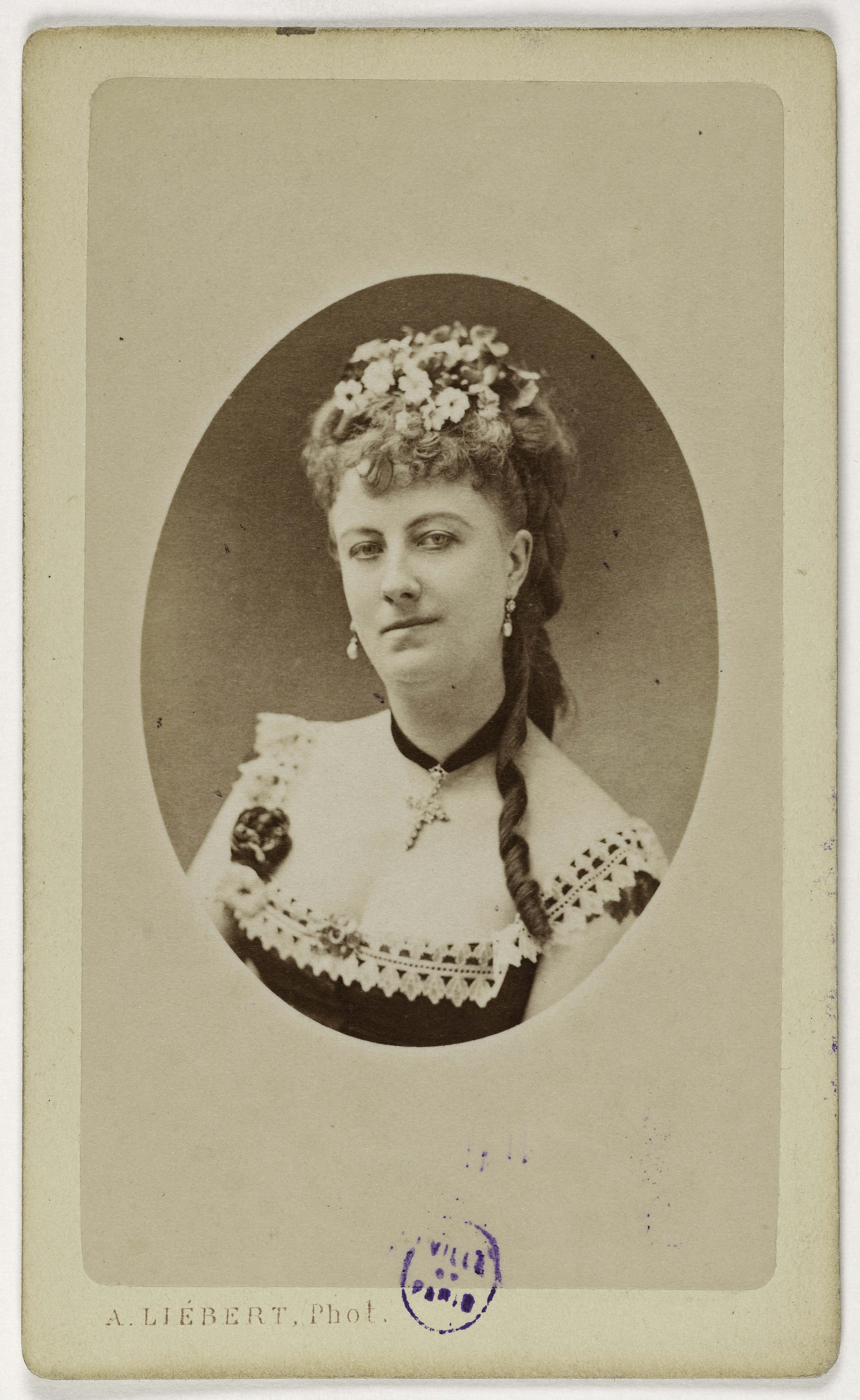 Alphonse Liébert, Portrait de Godefroy, (danseuse ou chanteuse lyrique)
