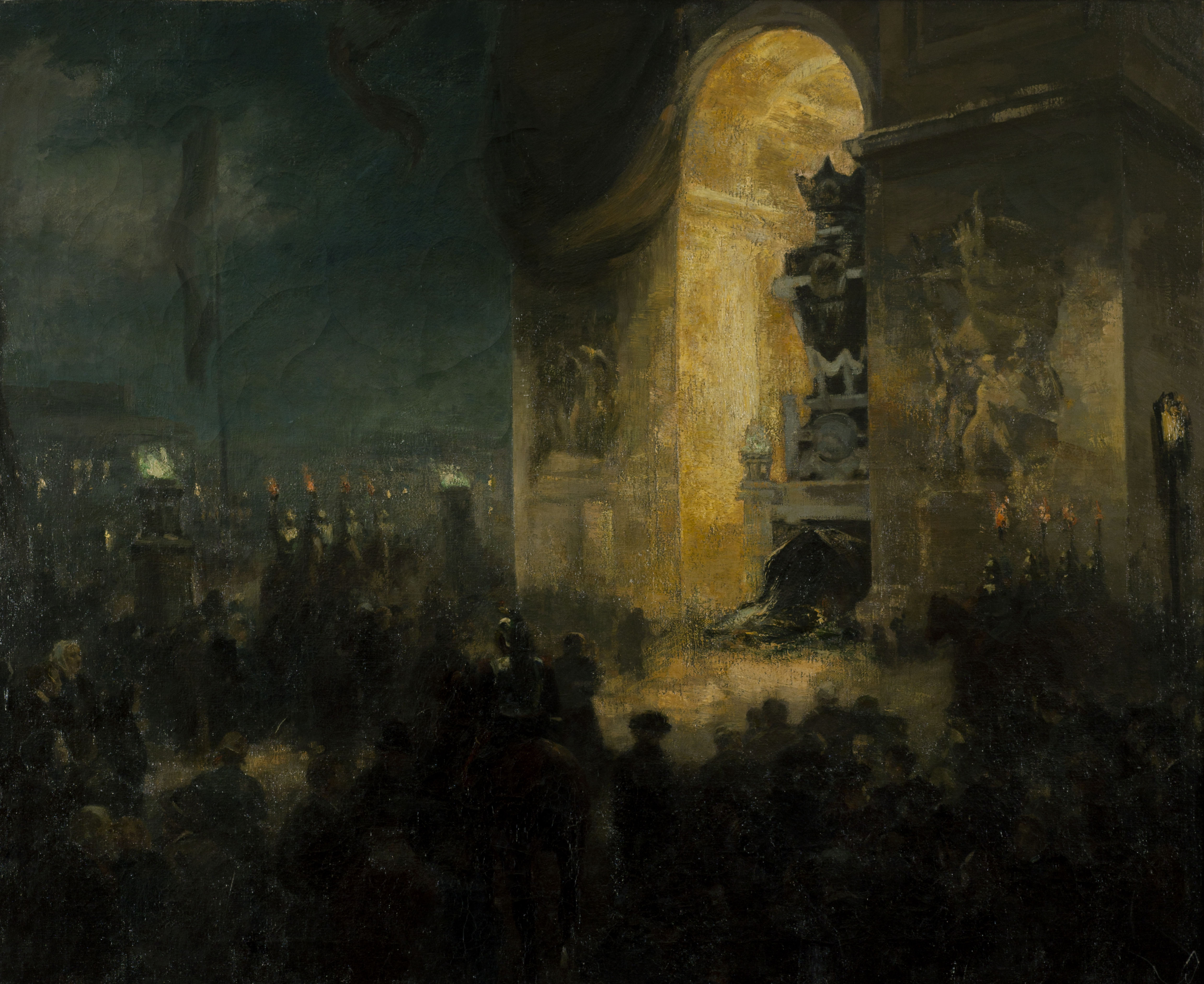 Alfred Philippe Roll, La veillée sous l'Arc de triomphe