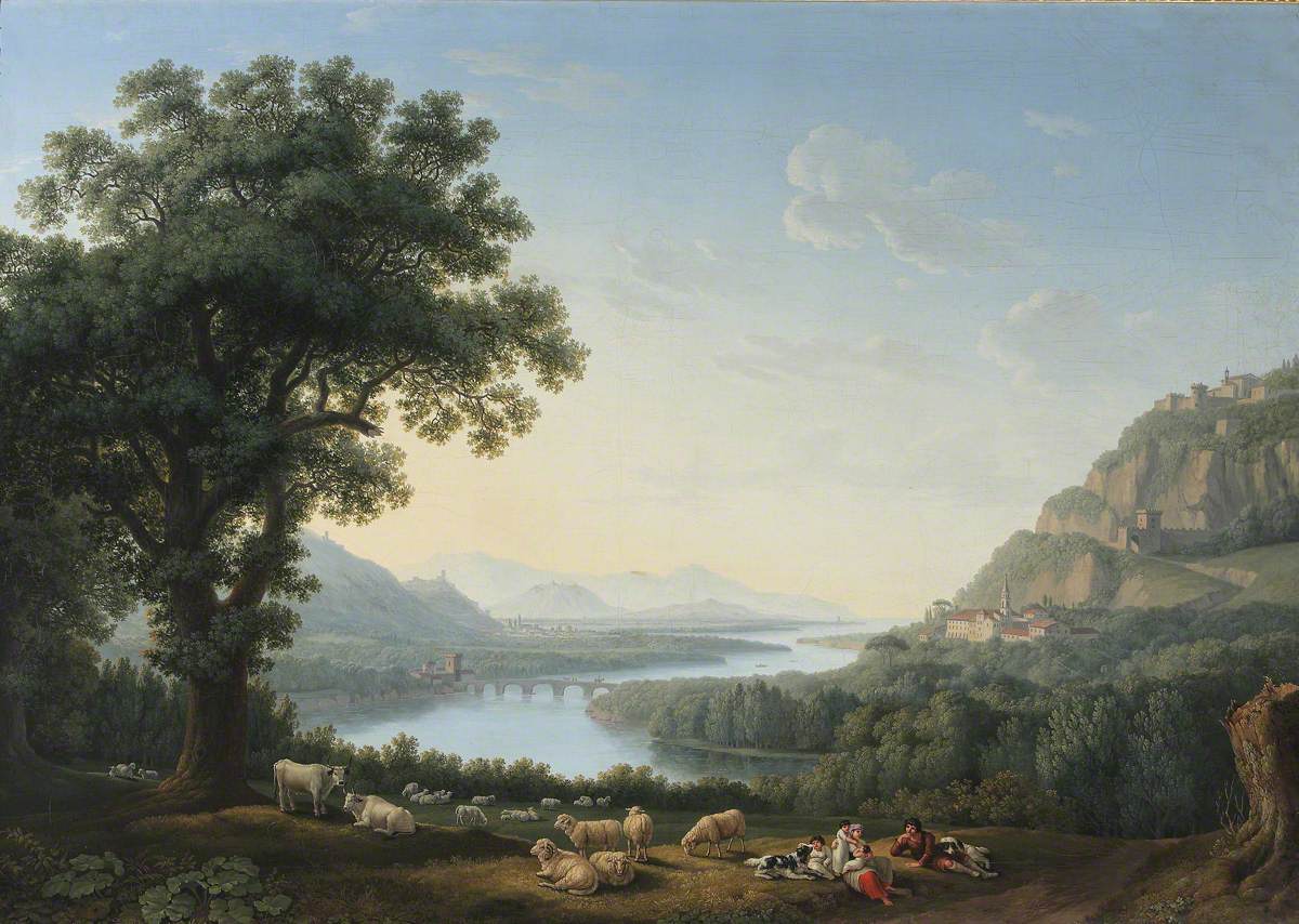 Jacob Philipp Hackert, Imaginary Landscape with the River Volturno