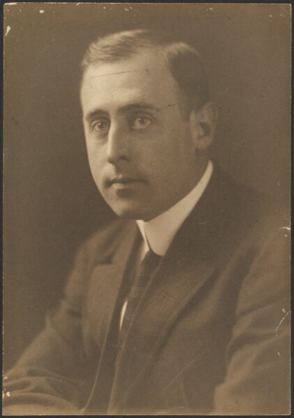 Louis Fleckenstein, [Portrait of a Man with Striped Tie]
