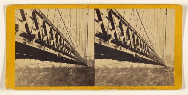 Edward and Henry T. Anthony & Co., The new Suspension Bridge, from the American Side.