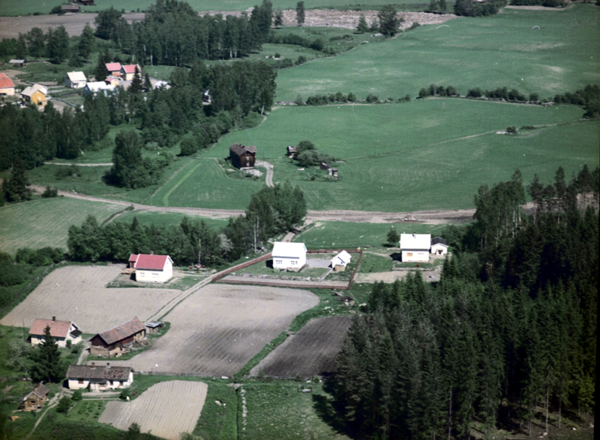 Widerøes Flyveselskap A/S, FLYFOTO BOLIGBEBYGGELSE, BEKKELAGET, ALFHEIM, SKOGHEIM
