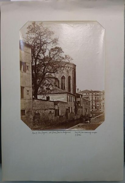 Unknown, San Gregorio, apse, view from the Rio della Salute with the Grand Canal in the background, Venice, Italy