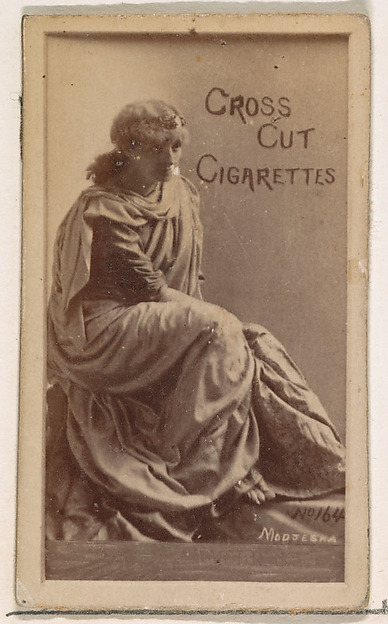 W. Duke, Sons & Co., Card Number 164, Modjeska, from the Actors and Actresses series (N145-1) issued by Duke Sons & Co. to promote Cross Cut Cigarettes