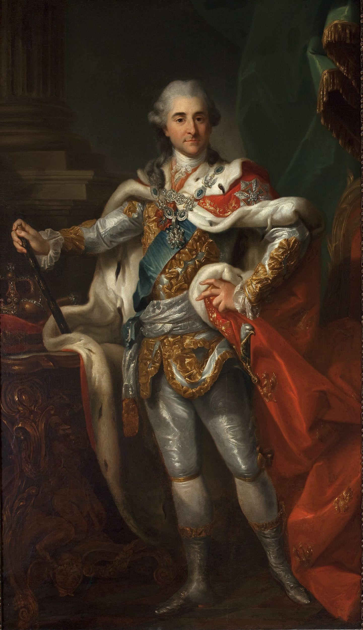 Marcello Bacciarelli, Portrait of Stanisław August Poniatowski in the coronation costume