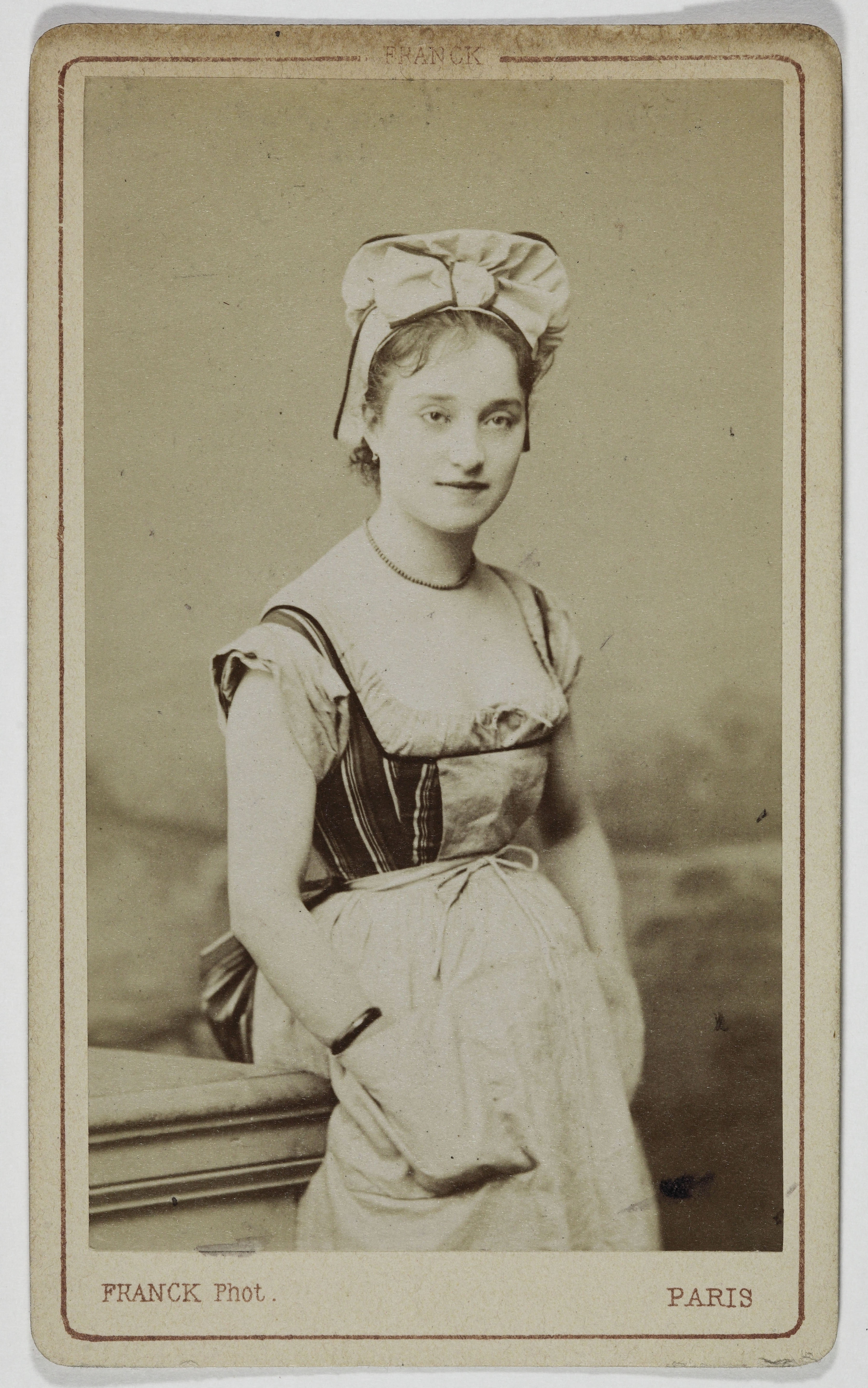 Franck, Portrait d'Amiati, (Marie-Thérèse Victoria-Adélaïde Abbiate, dite), (1851-1889), (chanteuse de café-concert)