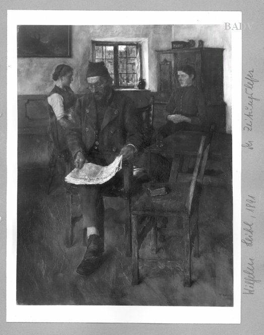 Wilhelm Leibl, Der Zeitungsleser