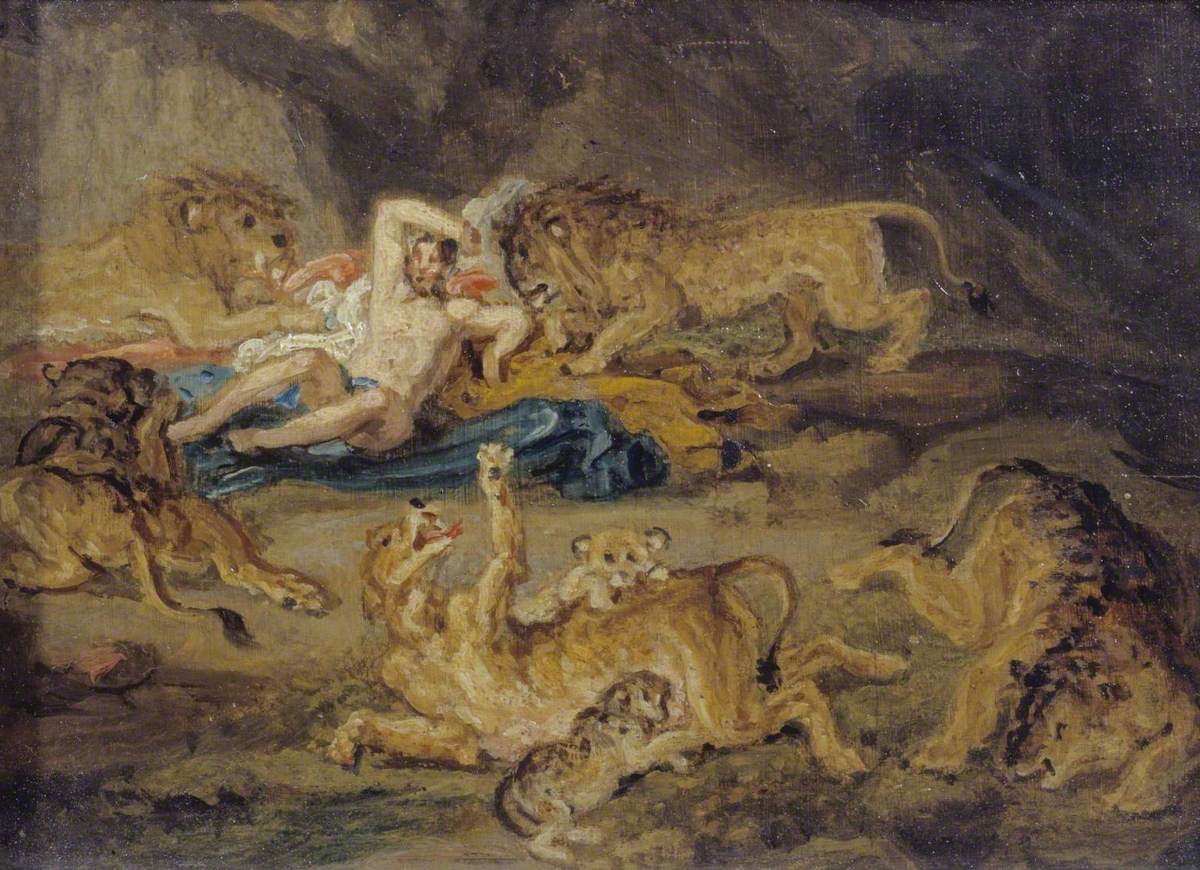James Ward, Sketch for ‘Daniel in the Lion’s Den’