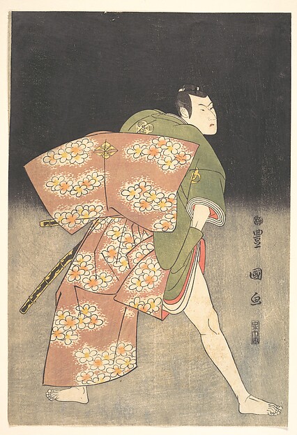 Utagawa Toyokuni I, Bandō Minosuke (Mitsugorō III) in the Role of a Young Samurai