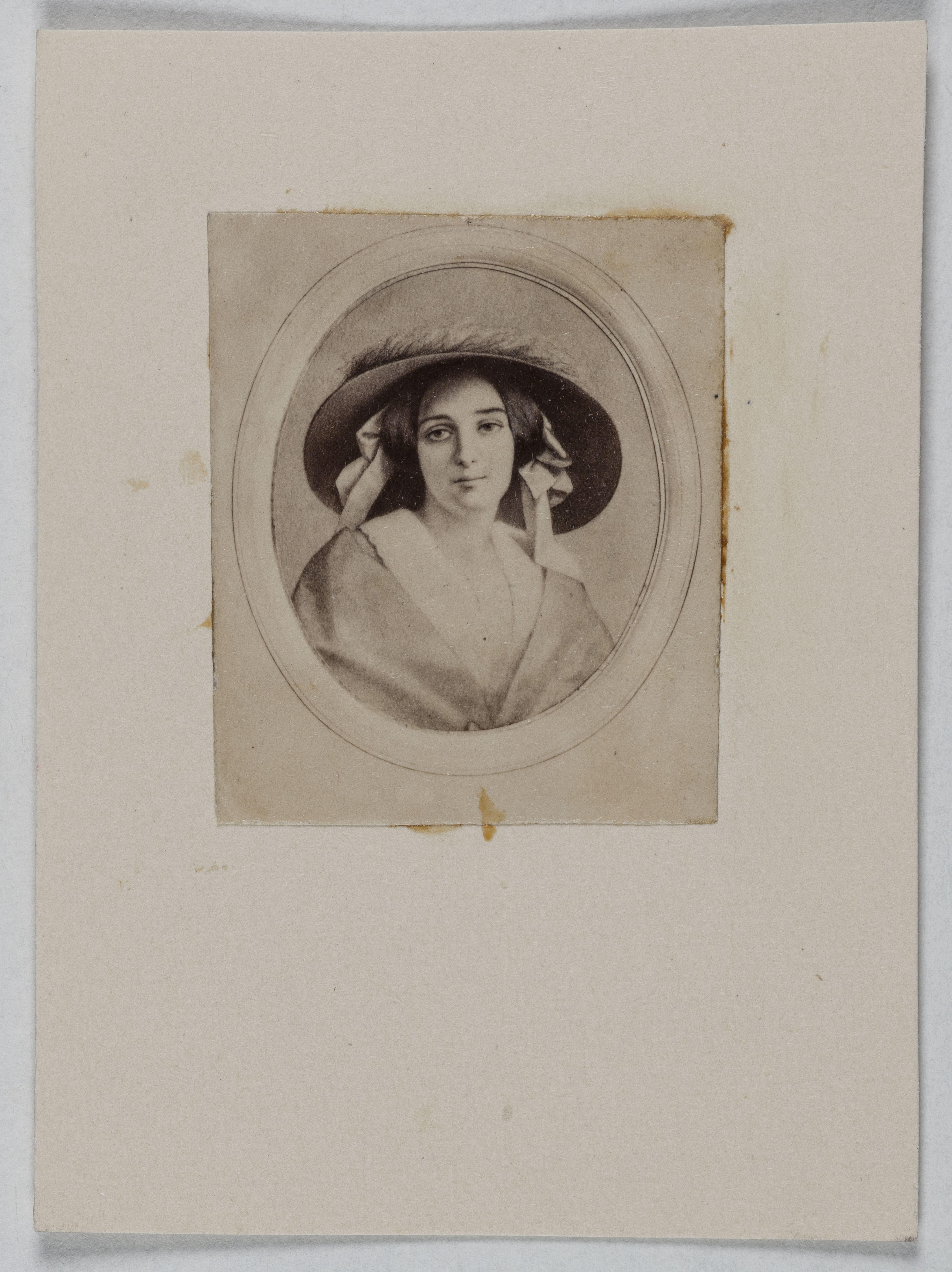 Anonyme, Portrait de Léontine Fay (1810-1876), (épouse du comédien Charles Joly connu sous le nom de Volnys), (actrice)