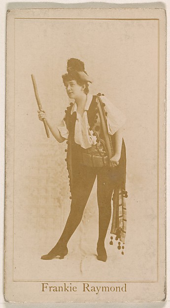 Kinney Brothers Tobacco Company, Frankie Raymond, from the Actresses series (N245) issued by Kinney Brothers to promote Sweet Caporal Cigarettes