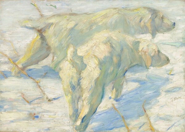 Franz Marc, Siberian Dogs in the Snow