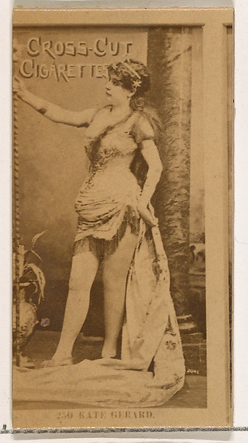 W. Duke, Sons & Co., Card Number 250, Kate Gerard, from the Actors and Actresses series (N145-2) issued by Duke Sons & Co. to promote Cross Cut Cigarettes
