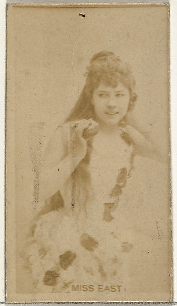 W. Duke, Sons & Co., Miss East, from the Actors and Actresses series (N145-8) issued by Duke Sons & Co. to promote Duke Cigarettes