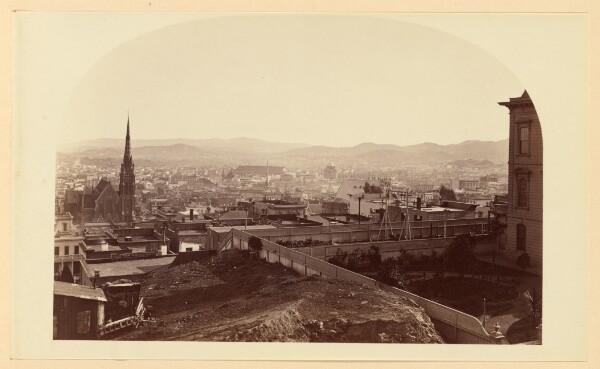 Carleton Watkins, [View from the residence of Mr. Crocker, Cal St. Hill, Looking South East]