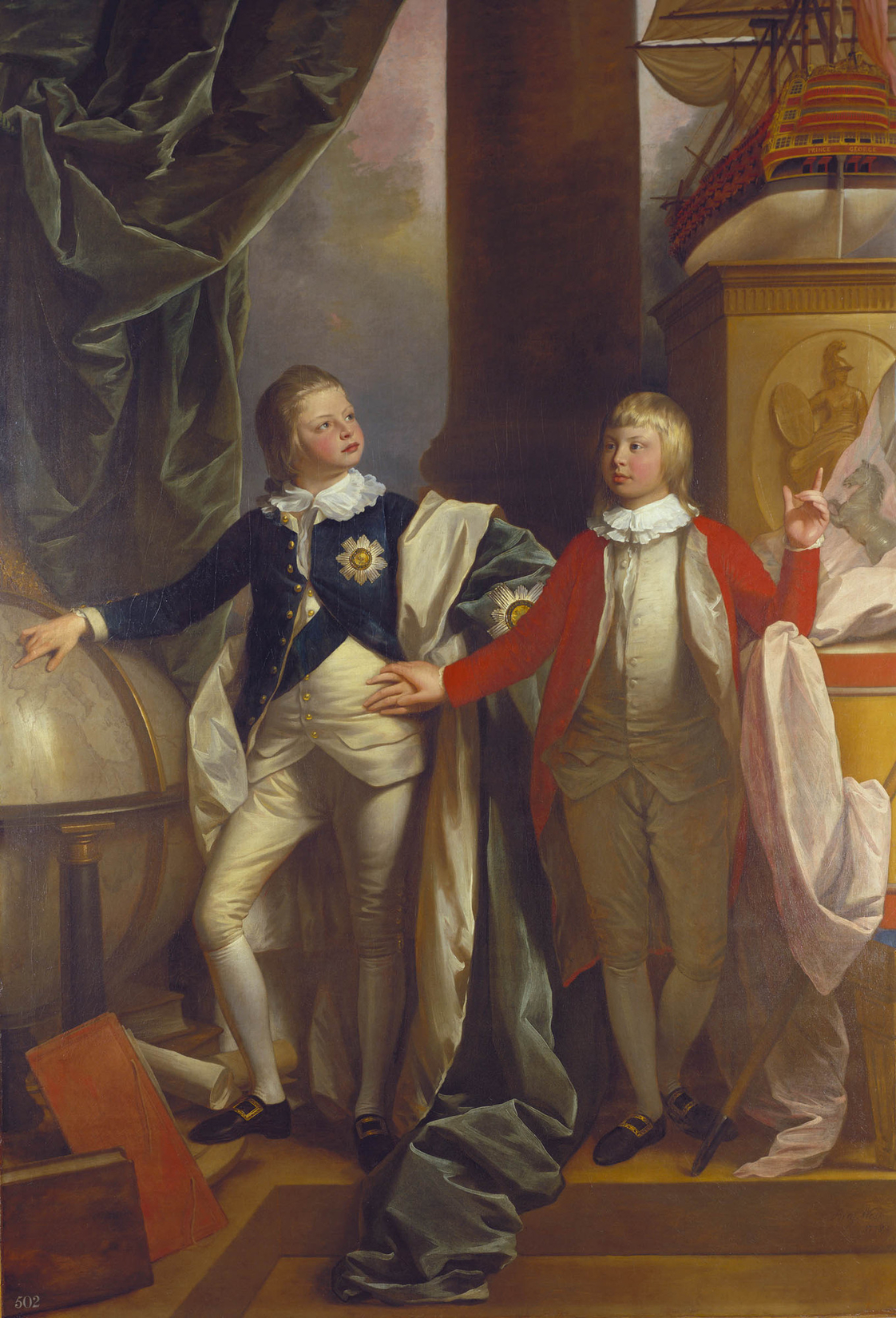 Benjamin West, William IV, when Prince William, and Edward, Duke of Kent, when Prince Edward