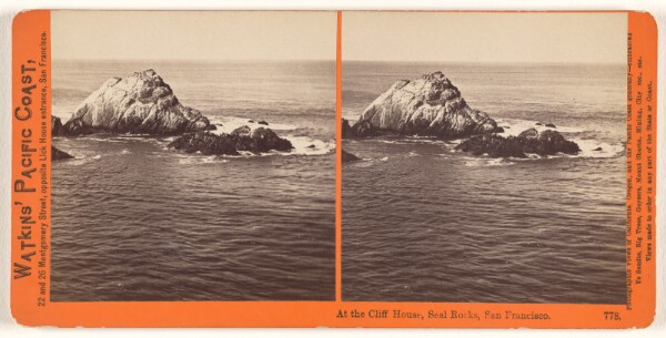Carleton Watkins, At the Cliff House, Seal Rocks, San Francisco.