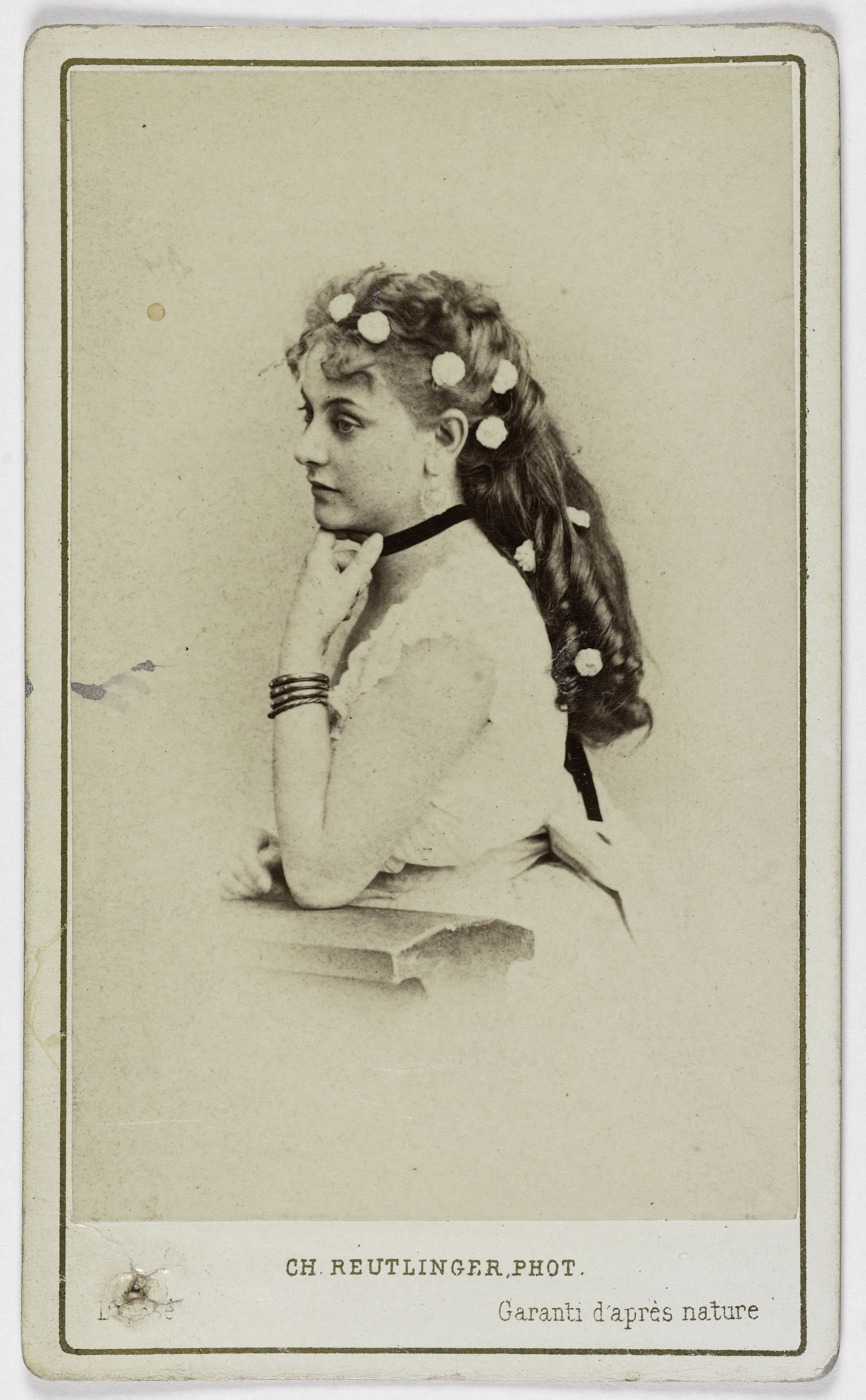 Charles Reutlinger, Portrait d'Alice Douglas (épouse Milbank), (actrice au théâtre des Variétés)
