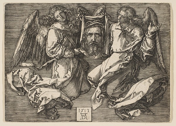 Albrecht Dürer, Sudarium displayed by two Angels