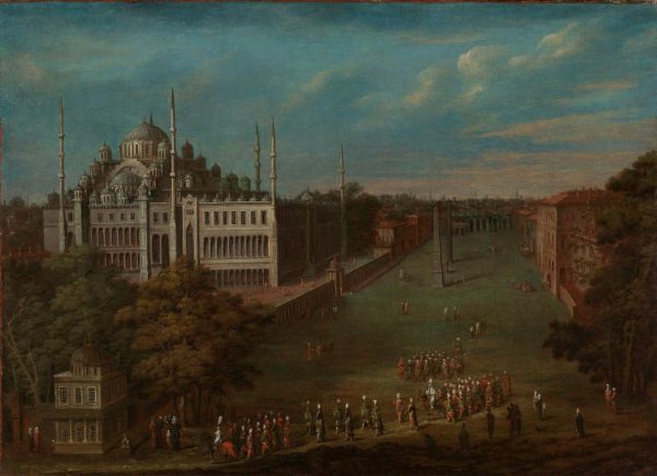 Jean Baptiste Vanmour, De grootvizier steekt de Atmeydanı (hippodroom) over